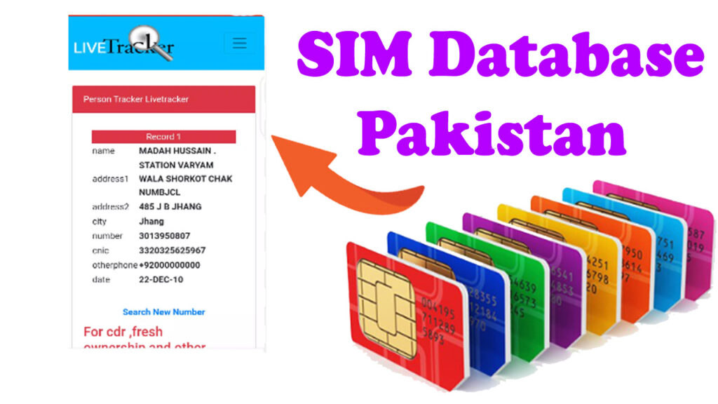 SIM database Pakistan