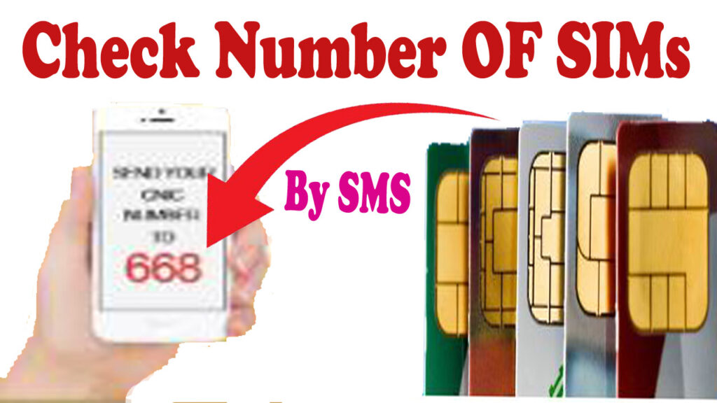 Check Number of SIMs on CNIC by SMS