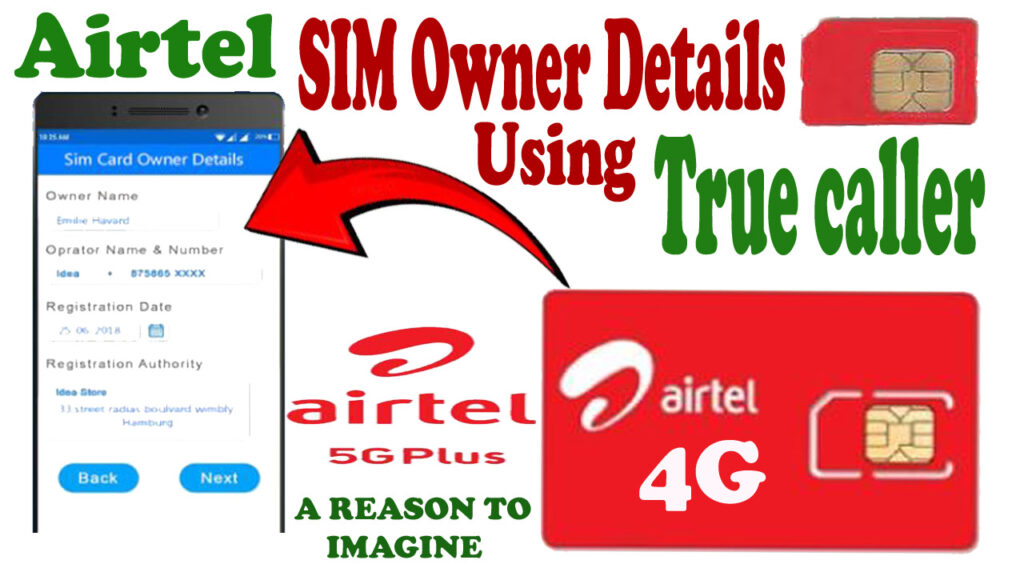 Airtel SIM Owner Detail Using True Caller